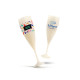 Flûte à champagne en biocomposite végétal et minéral fabriquée en France – réutilisable et recyclable – 14 cl – BCM Goodies