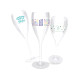 Flûte à champagne transparente 16 cl personnalisable – Made in France, réutilisable et recyclable – BCM Goodies