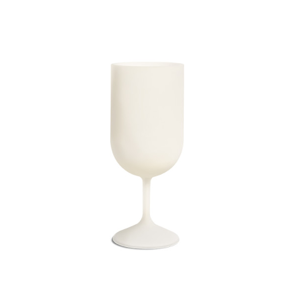VERRE A PIED REUTILISABLE EN BIO-COMPOSITE 18 cl RAS BORD