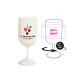 VERRE A PIED REUTILISABLE EN BIO-COMPOSITE 18 cl RAS BORD