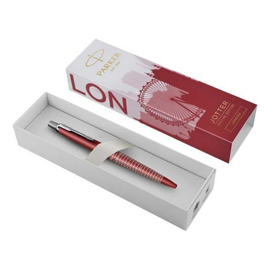 Stylo bille Parker Jotter SE Global Icons encre bleue personnalisable - Coffret cadeau inclus | BCM Goodies