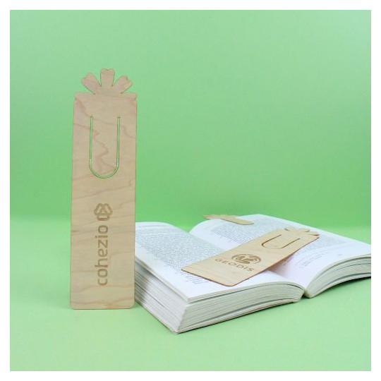 Marque-page bois personnalisé – Goodies écologique et pratique pour communication B2B – BCM Goodies