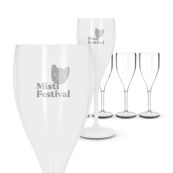 Flûte à champagne personnalisable – Cadeau d’entreprise écologique, marquage logo, fabrication française