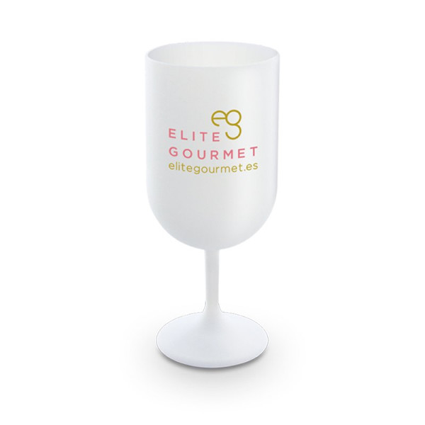 Verre à pied en plastique réutilisable 18 cl personnalisable – Communication événementielle – BCM Goodies