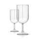 Verre à pied en plastique réutilisable Tritan 18 cl personnalisable – Objet publicitaire pour événements professionnels