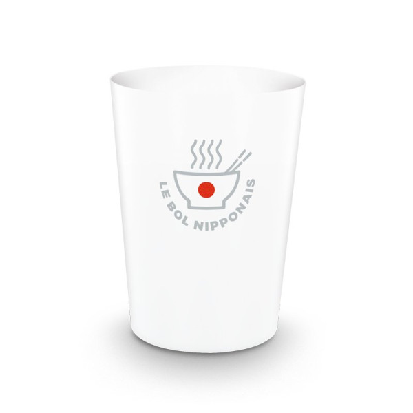 Gobelet personnalisé 22 cl réutilisable sans BPA – marquage 1 couleur ou quadri numérique – BCM Goodies