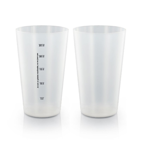 Gobelet plastique réutilisable 30cl personnalisé IML pour événements et communication d’entreprise – BCM Goodies