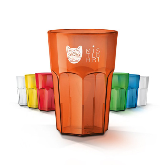 Gobelet plastique réutilisable Tritan 40 cl personnalisable – BCM Goodies