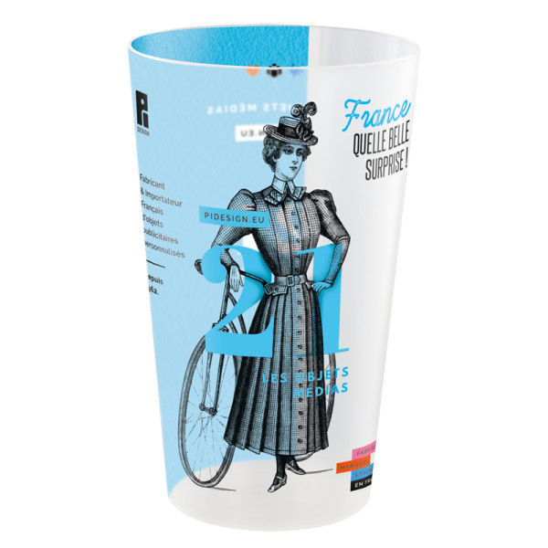 Gobelet plastique réutilisable 60 cl personnalisé IML pour événements professionnels – BCM Goodies