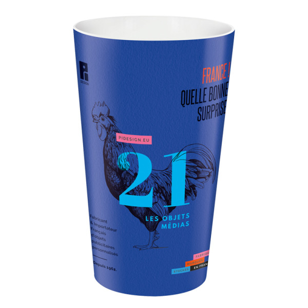 Gobelet plastique réutilisable 60 cl personnalisé IML pour événements professionnels – BCM Goodies