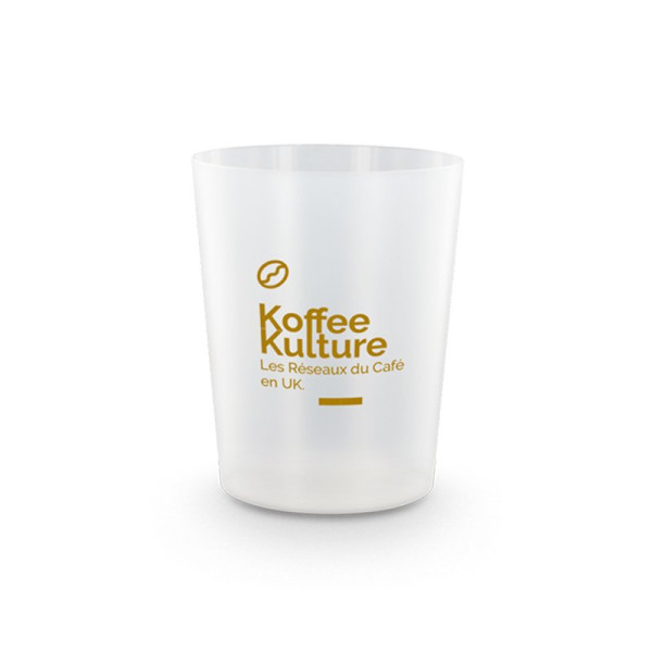 Gobelet plastique réutilisable 12 cl personnalisable – Communication événementielle professionnelle