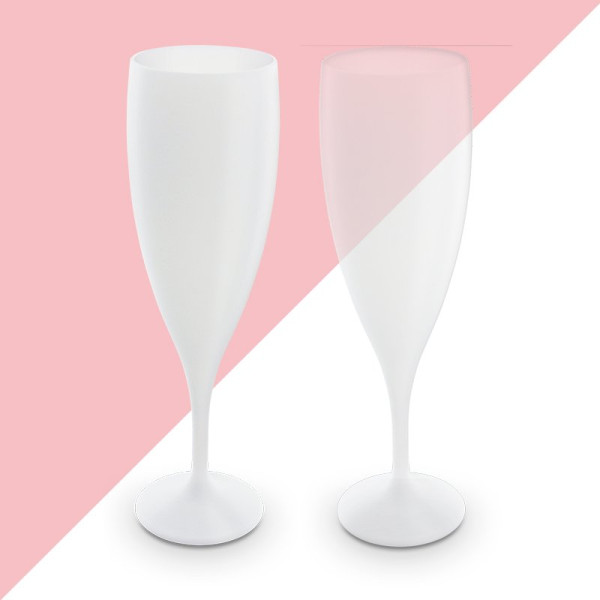 Flûte à champagne plastique réutilisable 14 cl personnalisable – BCM Goodies