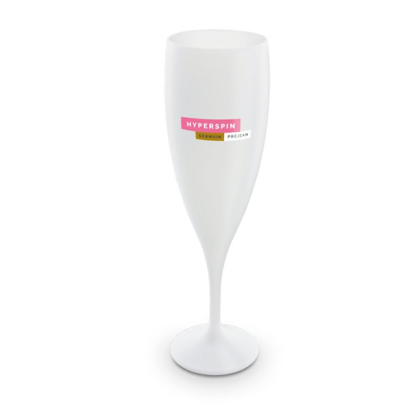 Flûte à champagne plastique réutilisable 14 cl personnalisable – BCM Goodies