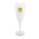 Flûte à champagne plastique réutilisable 14 cl personnalisable – BCM Goodies