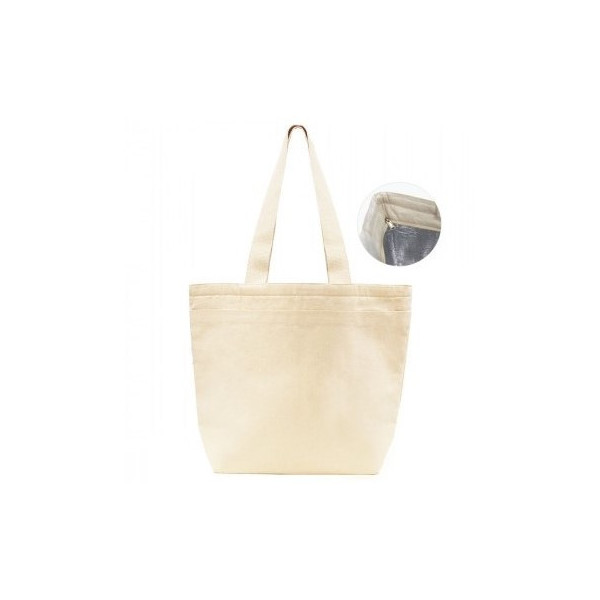 Sac coton isotherme 18L personnalisé avec poche avant – Tote bag événementiel BCM Goodies