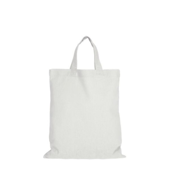 Sac coton personnalisable SHORT S 155 blanc – Tote bag publicitaire à anses courtes pour événements et communication B2B | BCM G
