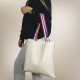 Sac coton tricolore Alfred personnalisable – Anses bleu blanc rouge – Communication événementielle entreprise