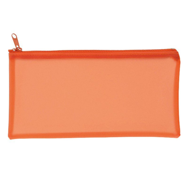 Trousse en PVC translucide personnalisable avec marquage blanc – Accessoire promotionnel pratique pour entreprises et événements