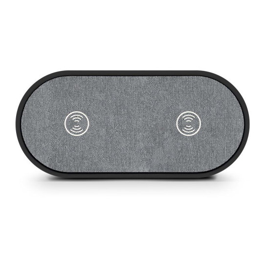 STATION DE CHARGE DUO PAR INDUCTION (SANS FIL) Personnalisable | BCM Goodies
