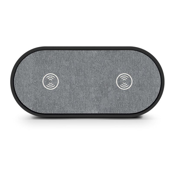STATION DE CHARGE DUO PAR INDUCTION (SANS FIL) Personnalisable | BCM Goodies
