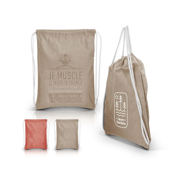 Sac à dos en coton personnalisable 150 g/m² – Gym Bag écologique avec marquage pour communication B2B | BCM Goodies