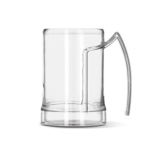 MUG CHOPE DE BIERE PLASTIQUE (TRITAN) 50 cl RAS BORD Personnalisable | BCM Goodies