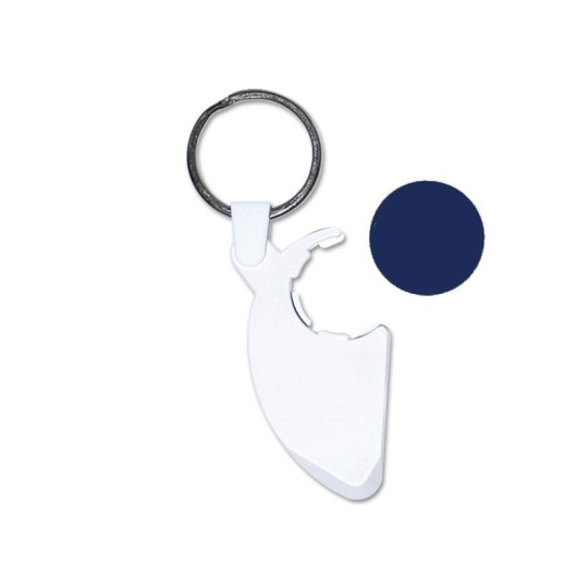 Porte-clés porte-jeton gratte-jeux personnalisable avec anneau 25 mm – objet publicitaire pratique pour entreprises et événement