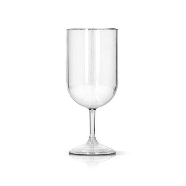 Verre à pied en plastique réutilisable Tritan 18 cl personnalisable – BCM Goodies