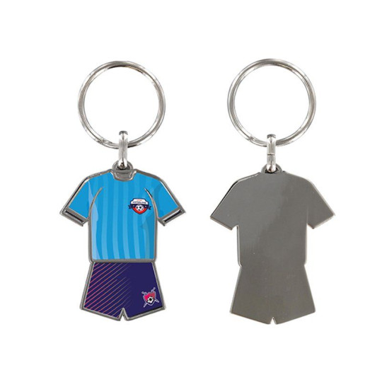PORTE-CLES METAL PERSONNALISABLE - FOOTBALL Personnalisable | BCM Goodies