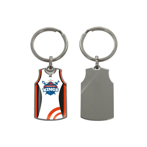 PORTE-CLES METAL PERSONNALISABLE - BASKETBALL Personnalisable | BCM Goodies