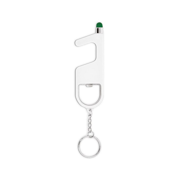 PORTE-CLES 3 EN 1 SANS CONTACT ANTIBACTERIEN Personnalisable | BCM Goodies