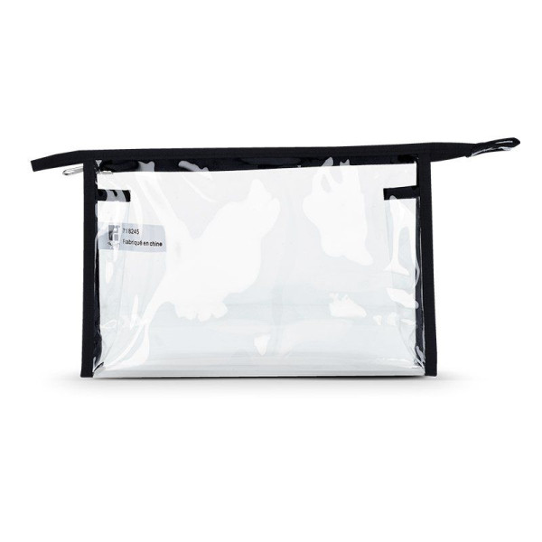 Trousse de toilette personnalisable translucide pour entreprise – BCM Goodies