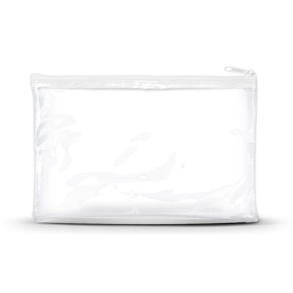 Trousse de toilette en PVC personnalisable avec marquage une couleur – Accessoire promotionnel pour entreprises