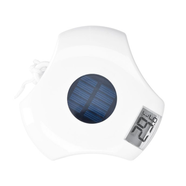 THERMOMETRE DE PISCINE A RECHARGE SOLAIRE Personnalisable | BCM Goodies