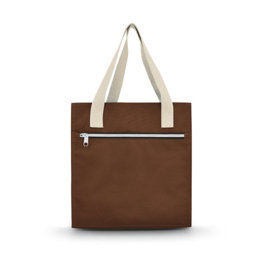 Sac shopping 6 bouteilles personnalisable en coton avec compartiments et poche zippée – Objet publicitaire pratique pour entrepr