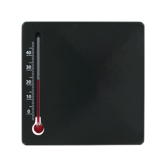 THERMOMETRE CARRE EN MATIERE RECYCLEE Personnalisable | BCM Goodies