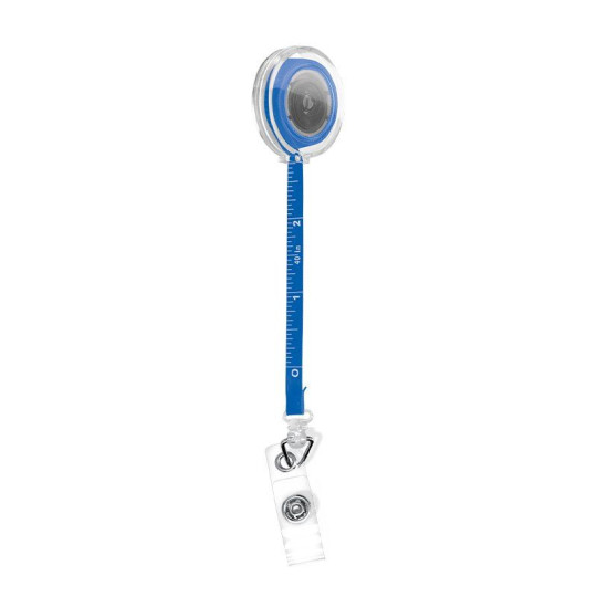 BADGE : PORTE-BADGES RETRACTABLE AVEC METRE RUBAN SOUPLE 1 m