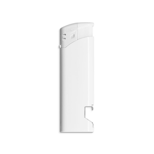 Briquet personnalisé avec décapsuleur – Objet publicitaire rechargeable personnalisable pour entreprises et événements professio