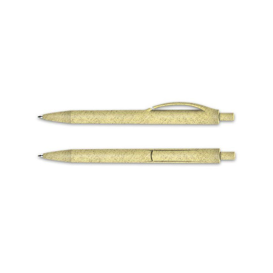 Stylo bille personnalisable bleu bio-source – Marquage une couleur – Communication d’entreprise