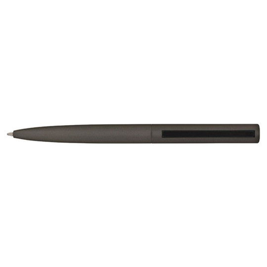 Stylo bille personnalisé bleu avec corps et clip métal – Marquage gravure et étui kraft – BCM Goodies