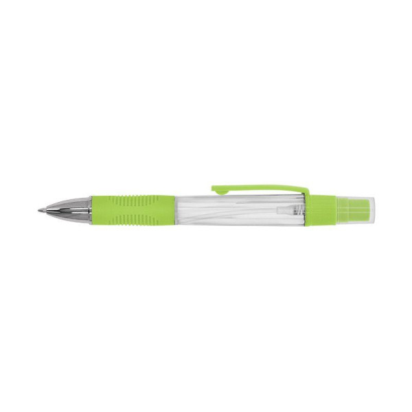 Stylo bille personnalisable avec vaporisateur hydroalcoolique 4 ml – Objet publicitaire pour entreprises et associations