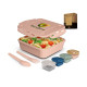 Boîte repas personnalisable 1,2 L fabriquée en France – Lunch box étanche pour entreprises, compatible micro-ondes et lave-vaiss