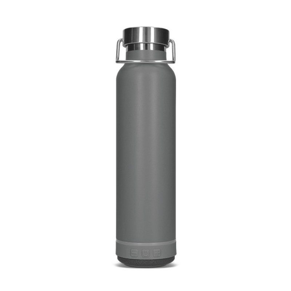 Gourde isotherme 60cl avec haut-parleur Bluetooth personnalisé – objet publicitaire écologique BCM Goodies