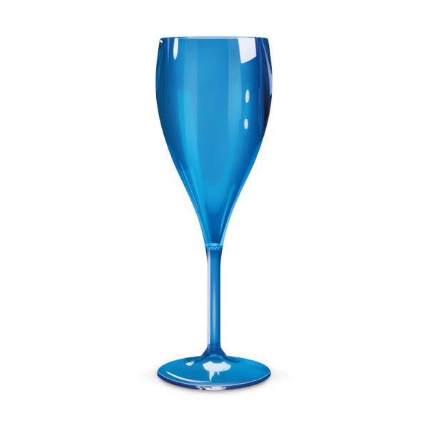 Flûte à champagne personnalisable en plastique réutilisable fabriquée en France – Marquage logo pour événements d’entreprise – B