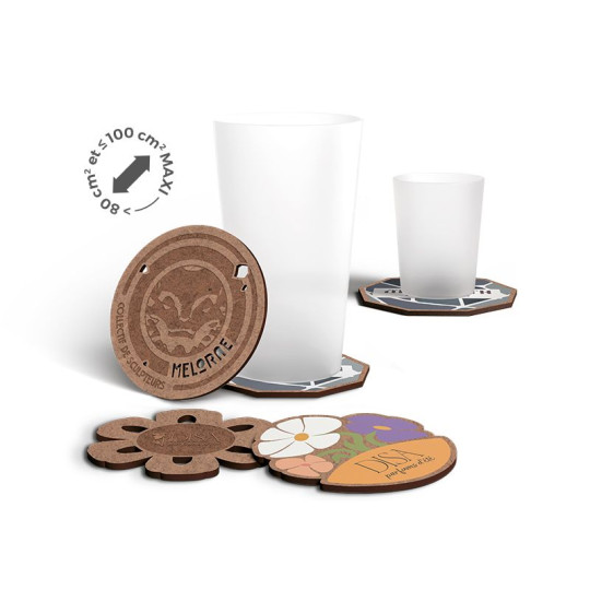 Sous-verre personnalisé entreprise – Communication et valorisation de marque – BCM Goodies