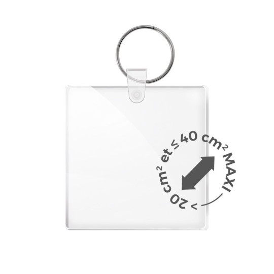 Porte-clés sur-mesure personnalisable en PMMA – Fabrication française à partir de 100 pièces | BCM Goodies