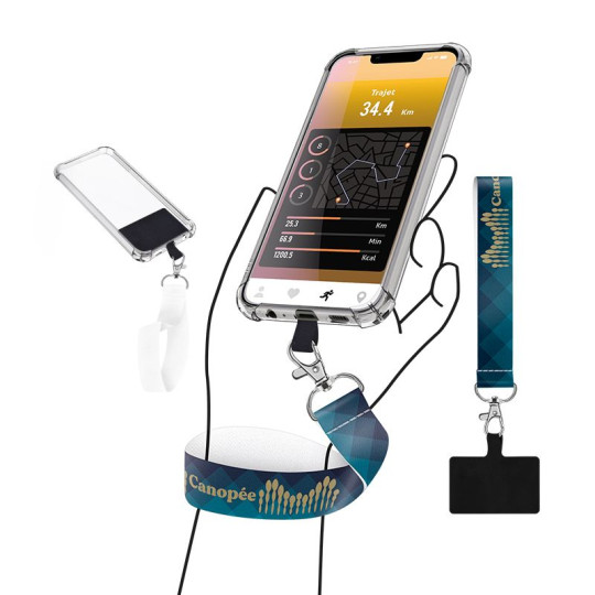 Bracelet personnalisé pour téléphone portable – Support de communication sur mesure pour entreprises et événements professionnel
