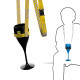 Porte-gobelet personnalisé avec lanyard en polyester – Petit modèle, marquage quadri sur-mesure, panachage de couleurs, livraiso