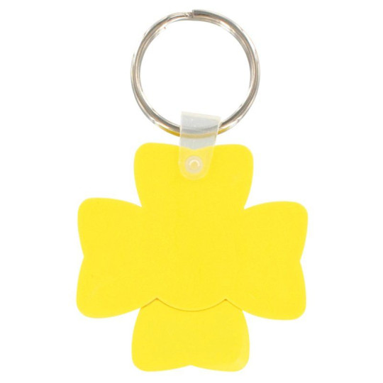 Porte-clés jeton trèfle à 4 feuilles personnalisable – Accessoire d’entreprise pratique pour cadeaux et communication