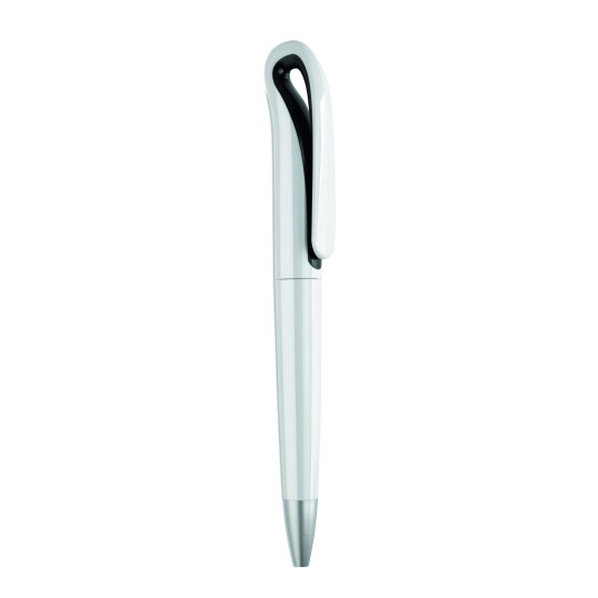 Stylo à bille Twist en ABS WHITESWAN pour professionnels et étudiants - BCM Goodies
